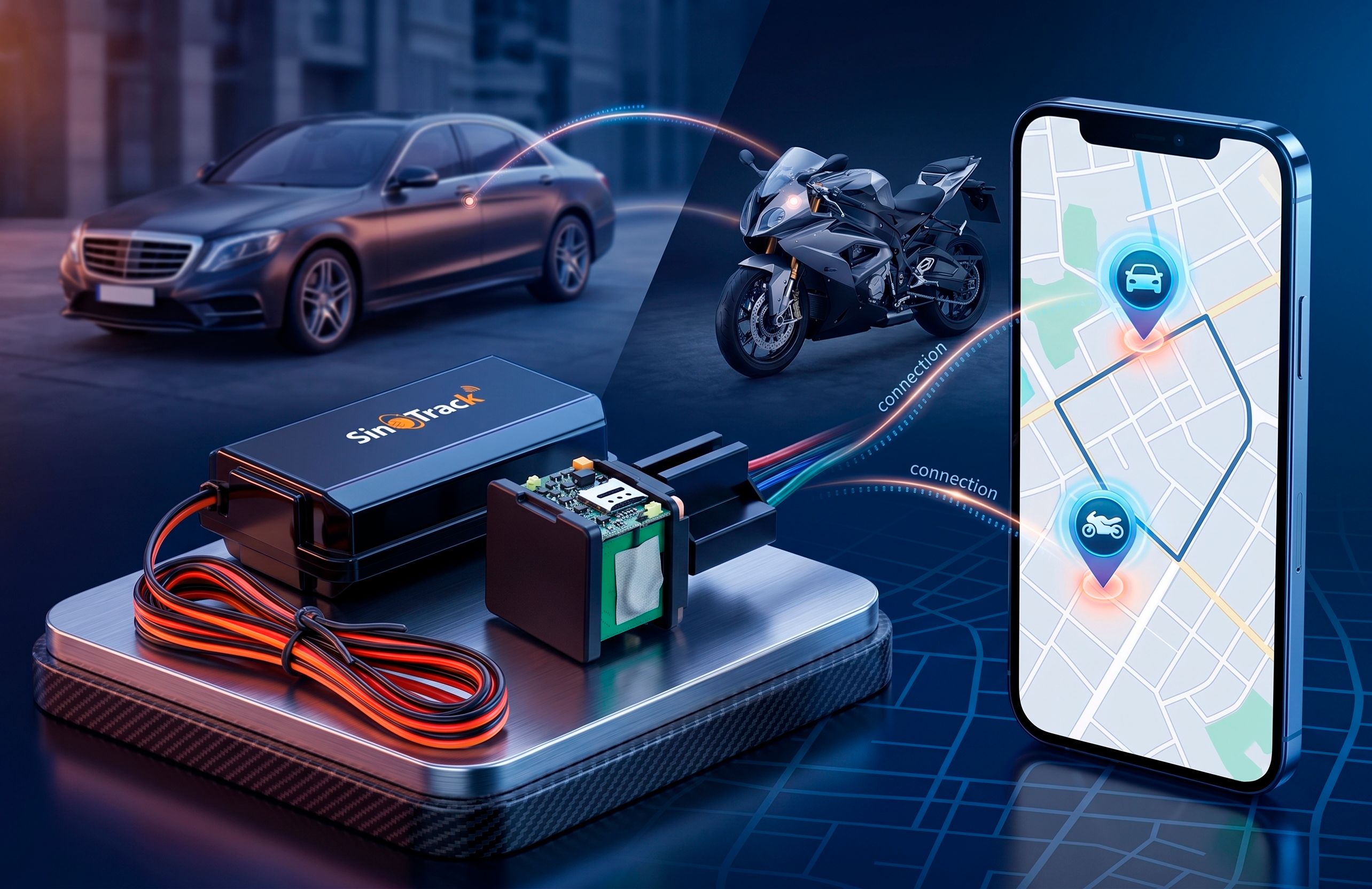 ZabelHub Tracker GPS Coche y Moto